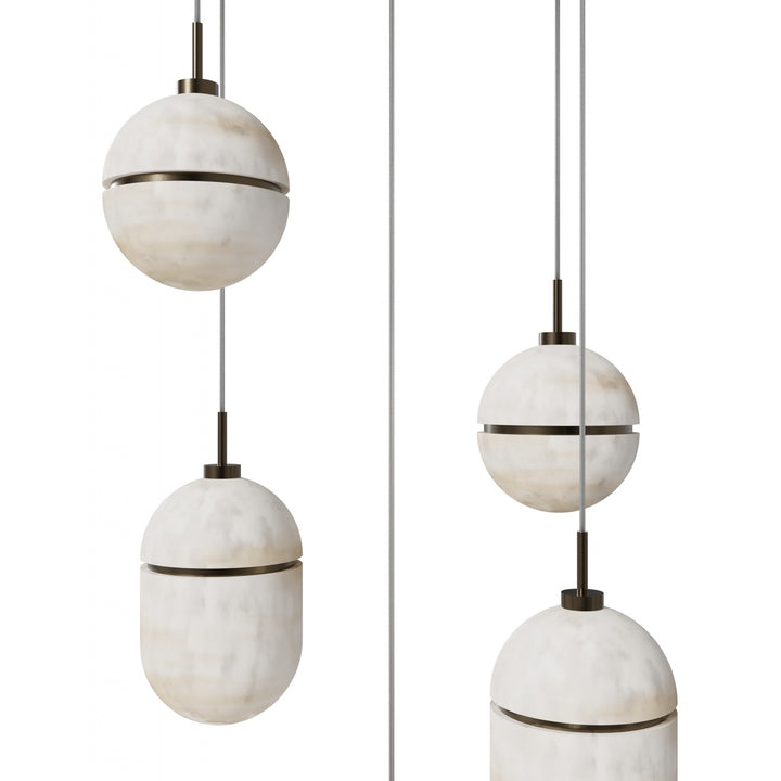 Sedona Alabaster Chandelier by Avenue Lighting - view 3