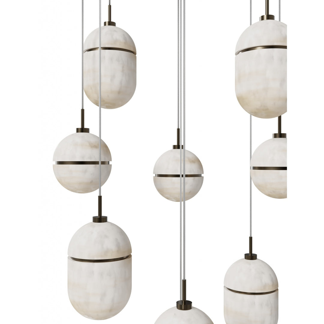 Sedona Alabaster Chandelier by Avenue Lighting - view 8