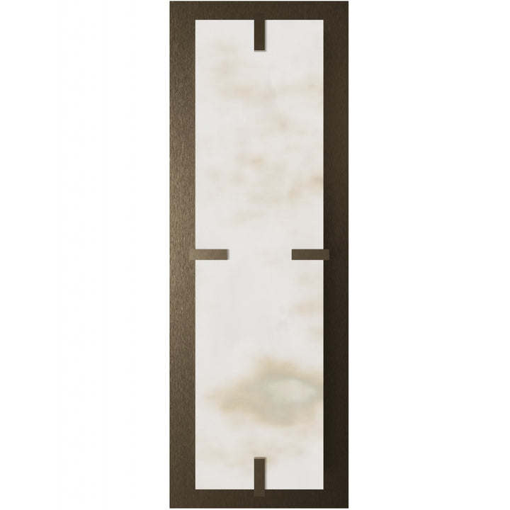 Sedona Alabaster 3-CCT LED Wall Sconce in Alabaster/Aged Brass by Avenue Lighting