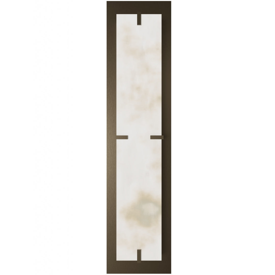 Sedona Alabaster 3-CCT LED Wall Sconce in Alabaster/Aged Brass by Avenue Lighting