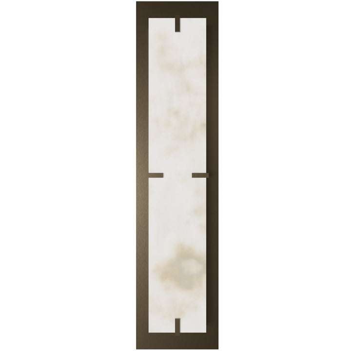 Sedona Alabaster 3-CCT LED Wall Sconce in Alabaster/Aged Brass by Avenue Lighting