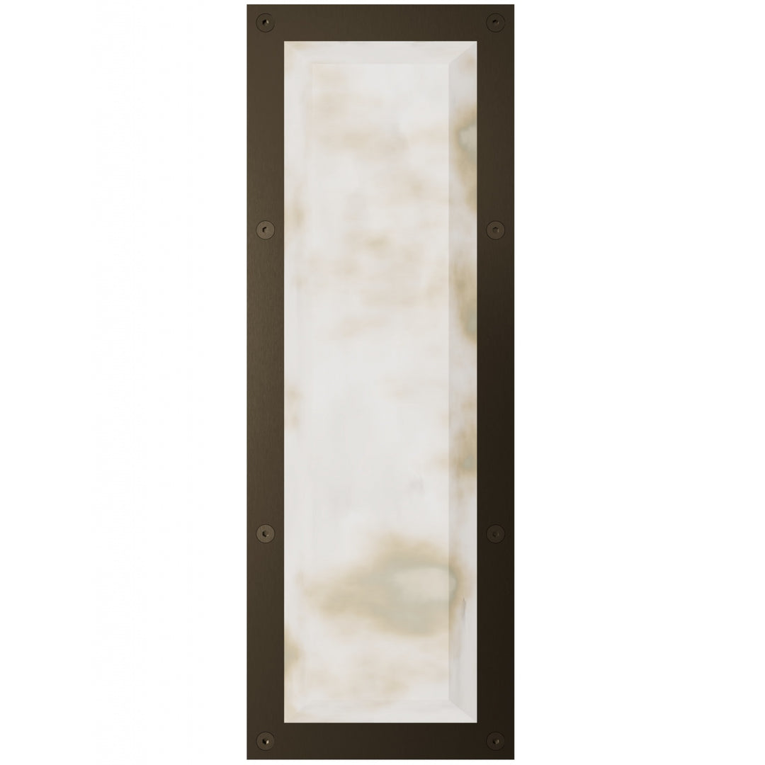 Sedona Alabaster 3-CCT LED Wall Sconce in Alabster/Aged Brass by Avenue Lighting