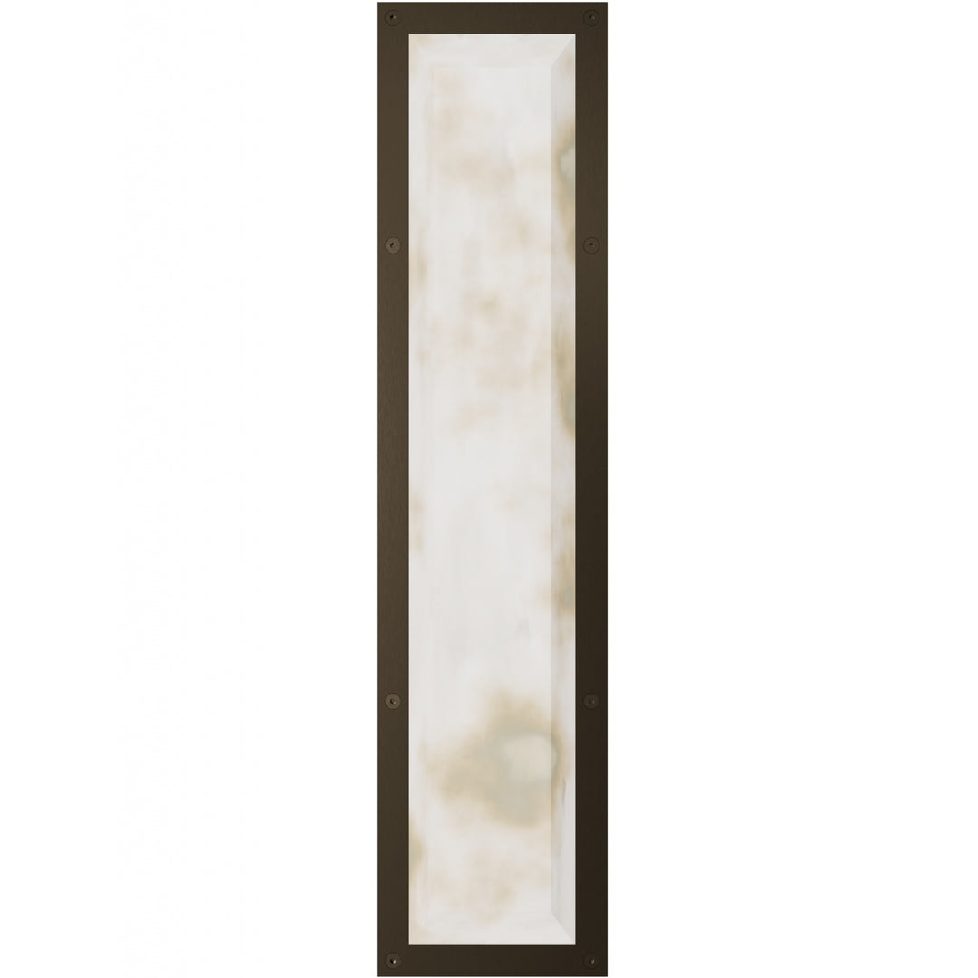Sedona Alabaster 3-CCT LED Wall Sconce in Alabaster/Aged Brass by Avenue Lighting