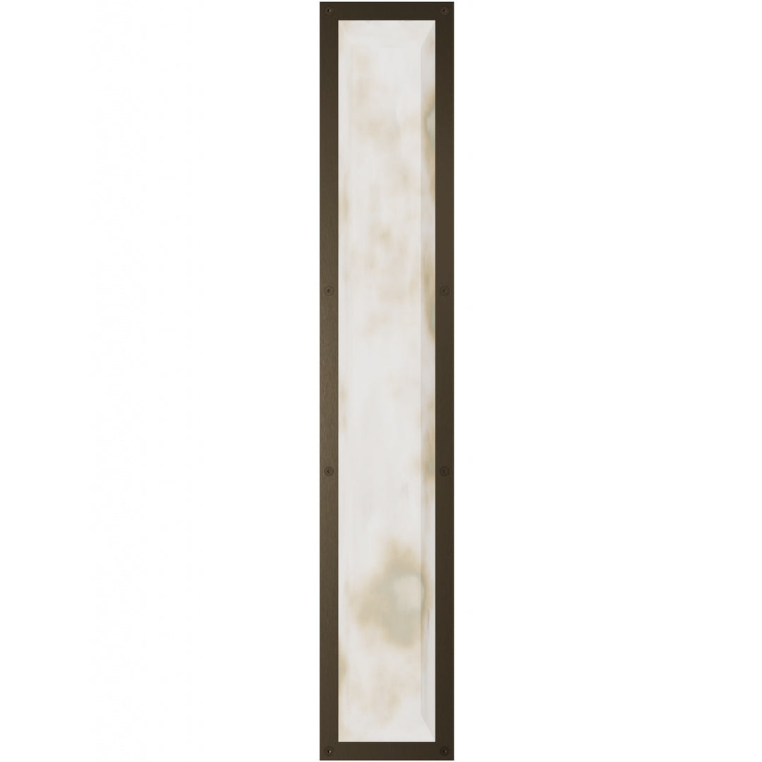 Sedona Alabaster 3-CCT LED Wall Sconce in Alabaster/Aged Brass by Avenue Lighting