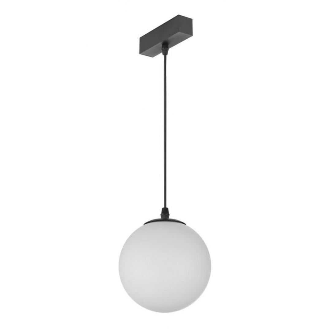 Magnetix Wide Round Globe Pendant/White Glass 5-Watts by Avenue Lighting