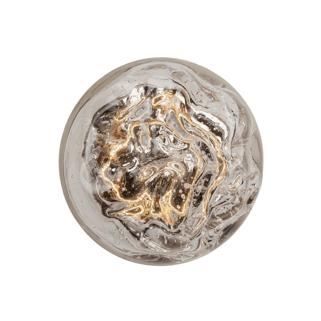 Avenue Outdoor 3000K LED Wall Sconce in Wavy Clear Glass by Avenue Lighting