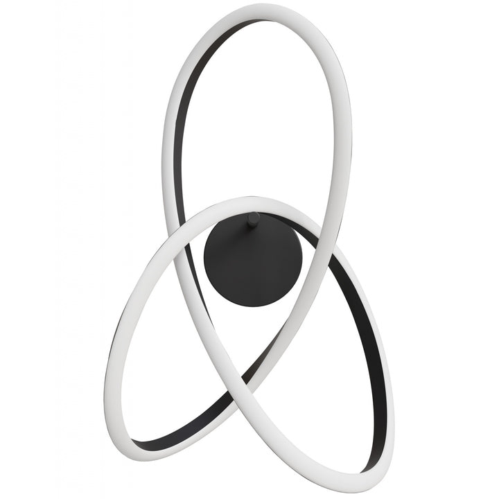 Windsor Spiral Ring 5-CCT LED Wall Sconce in Black by Avenue Lighting