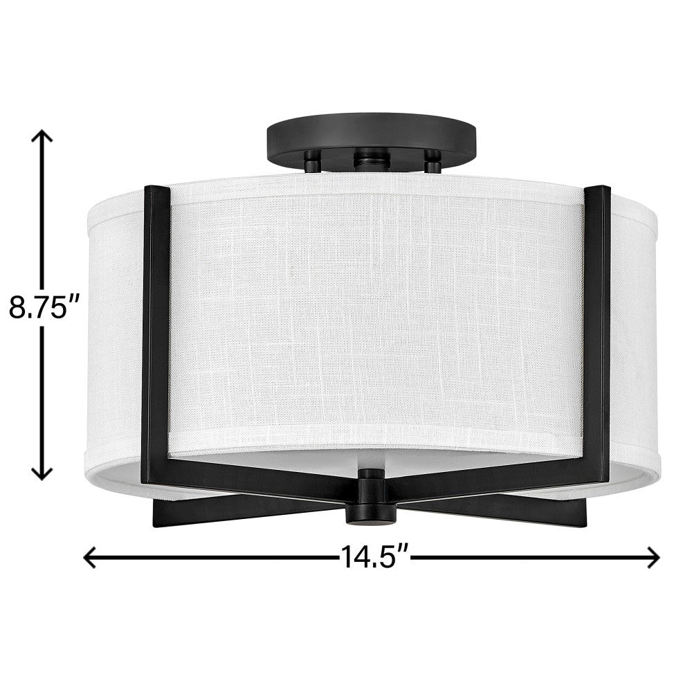 Axis Off White Semi-Flush Mount
