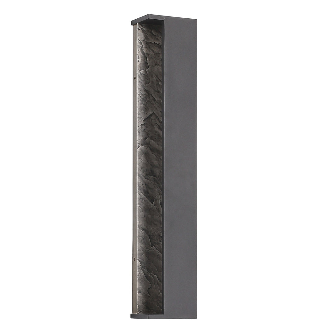 Avenue Outdoor Open Side Panel 3-CCT LED Wall Sconce with Textured Grey, 26"H, by Avenue Lighting