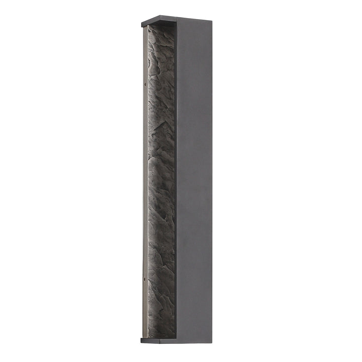 Avenue Outdoor Open Side Panel 3-CCT LED Wall Sconce with Textured Grey, 26"H, by Avenue Lighting
