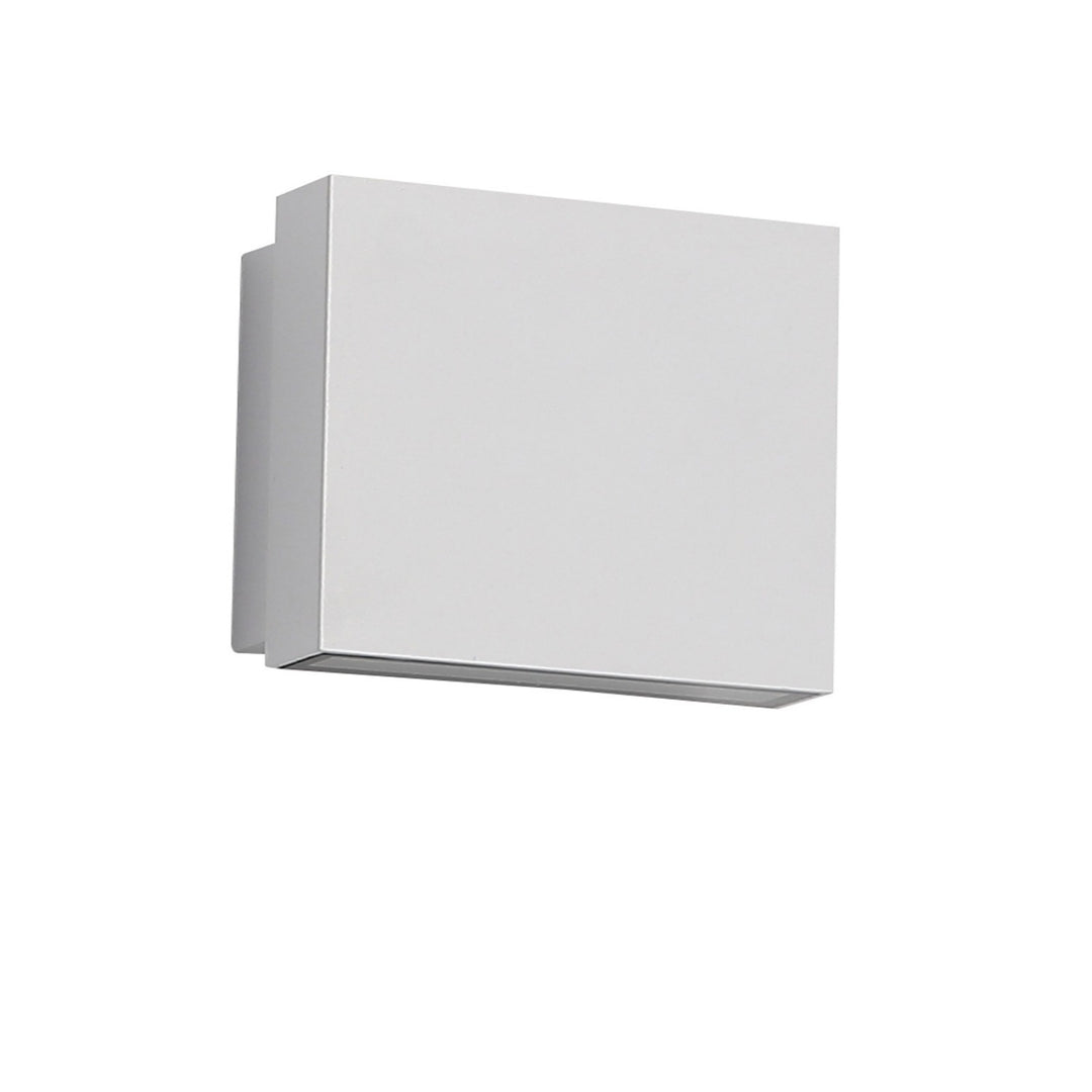 Avenue Outdoor Square Up/Down 3-CCT LED Wall Sconce in White by Avenue Lighting