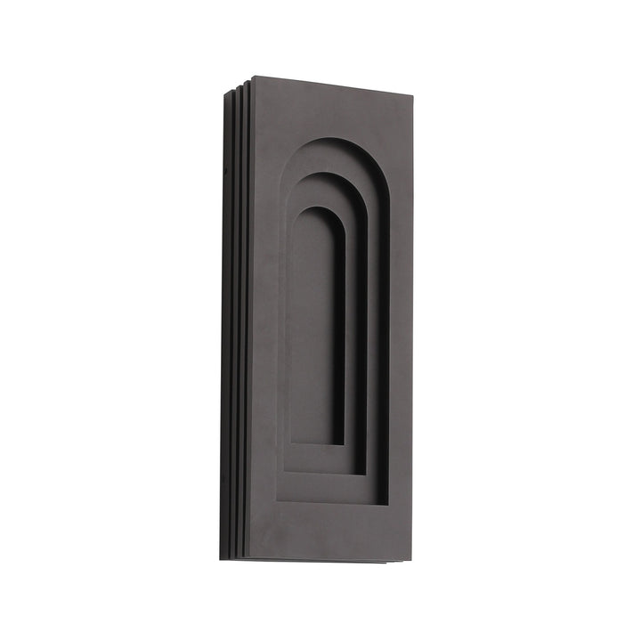 Avenue Outdoor 3-CCT LED Rectangular Curved Top Wall Sconce, 24"H, by Avenue Lighting