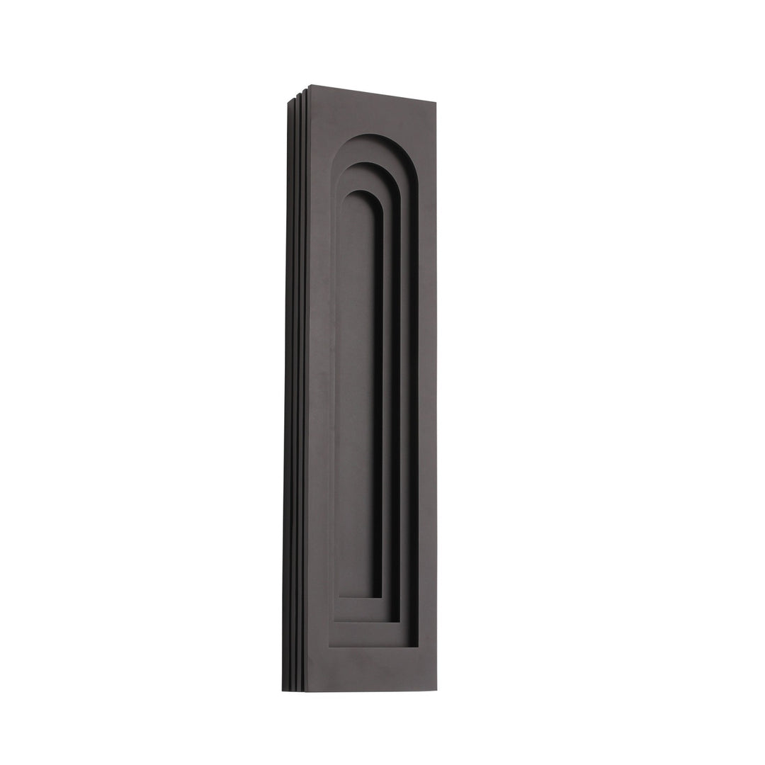 Avenue Outdoor 3-CCT LED Rectangular Curved Top Wall Sconce, 36"H, by Avenue Lighting