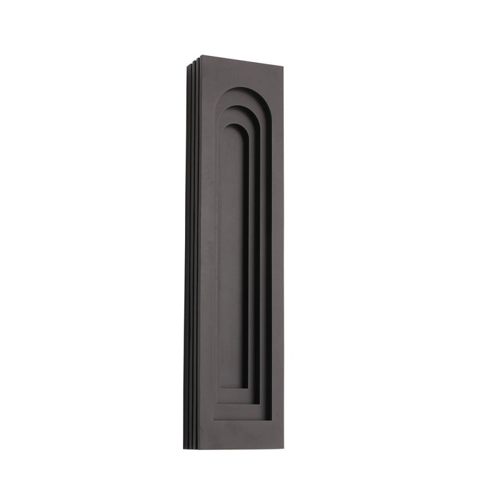Avenue Outdoor 3-CCT LED Rectangular Curved Top Wall Sconce, 36"H, by Avenue Lighting