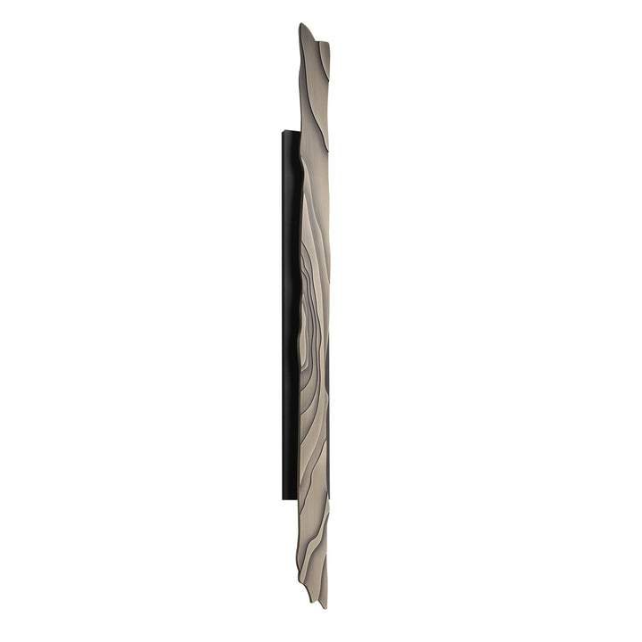 Avenue Outdoor Textured 3-CCT LED Wall Sconce with Faux Gold Woodgrain, 56"H, by Avenue Lighting