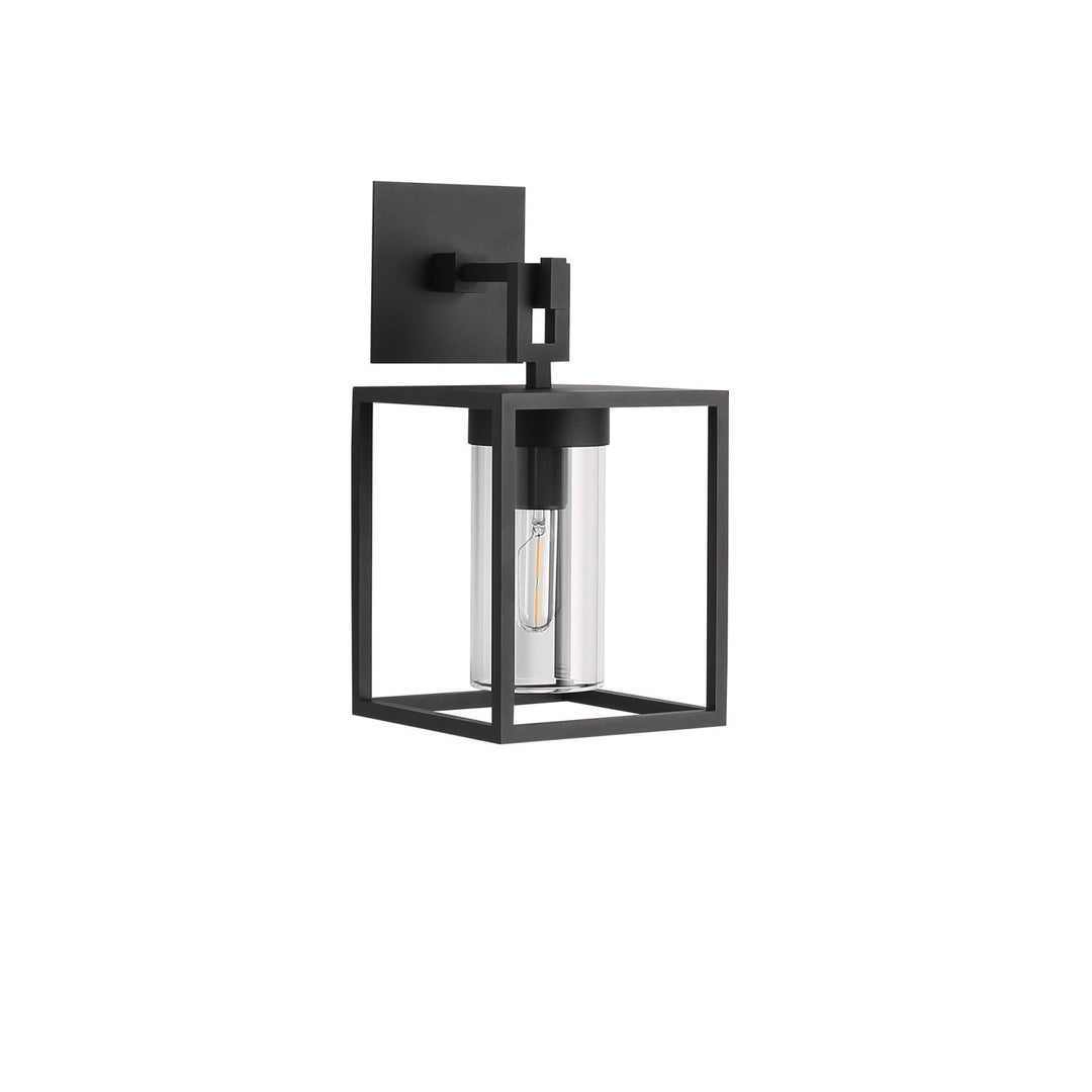 Avenue Outdoor Box Wall Sconce with Clear Glass, 16"H, by Avenue Lighting