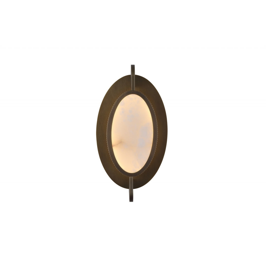 Mayfair Oval Alabaster LED Wall Sconce by Avenue Lighting - view 2