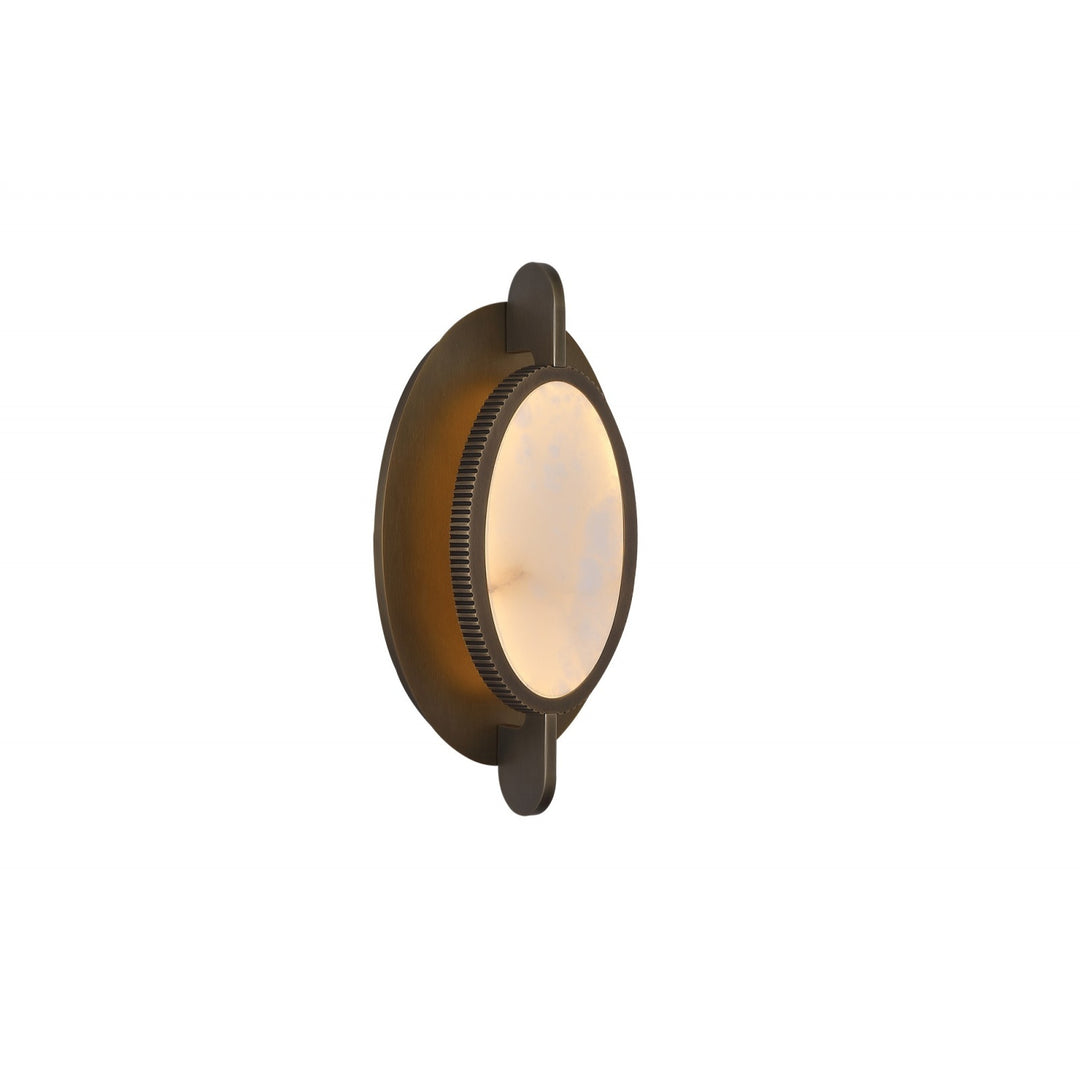 Mayfair Oval Alabaster LED Wall Sconce by Avenue Lighting