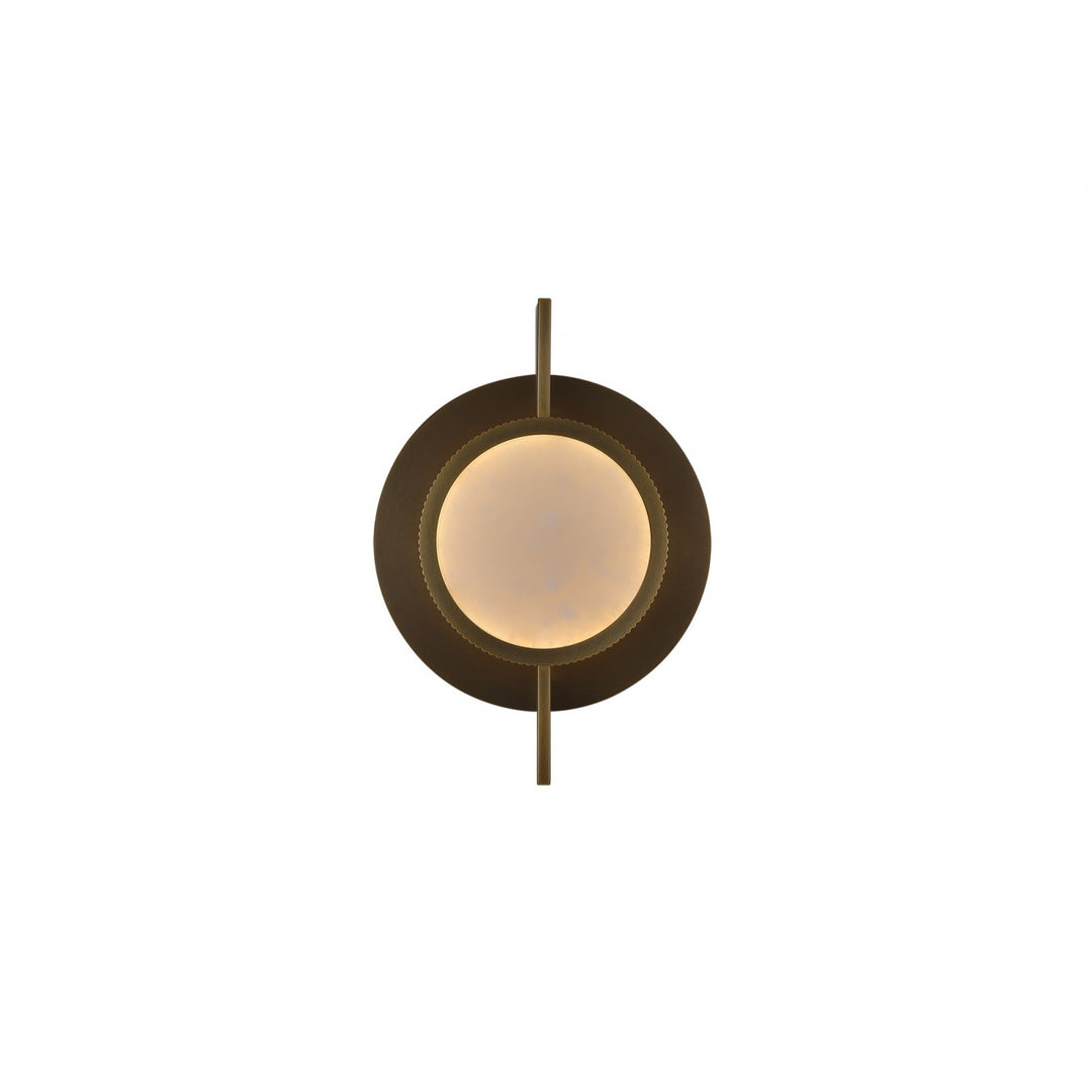 Mayfair Round Alabaster LED Wall Sconce by Avenue Lighting - view 2