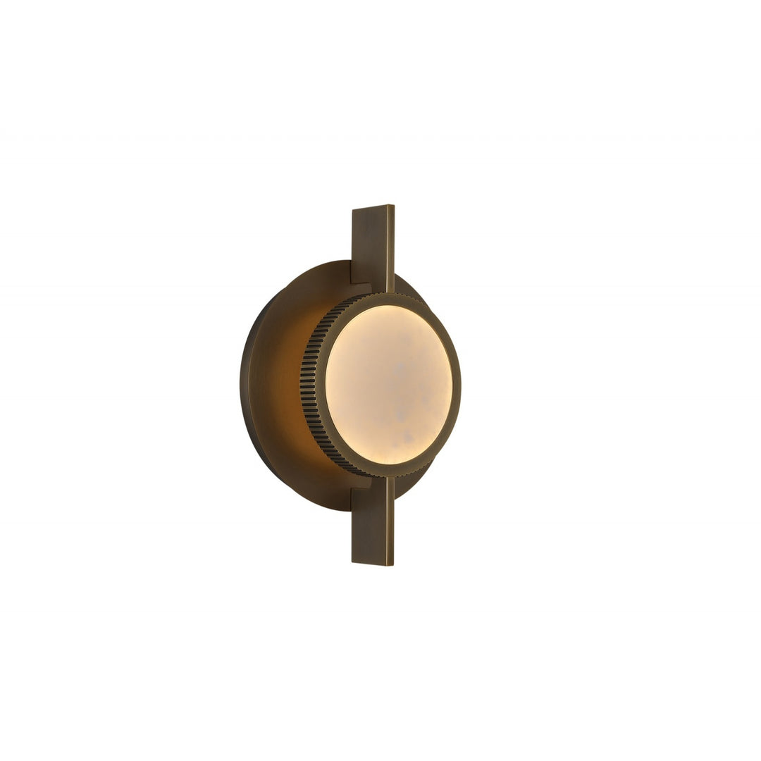 Mayfair Round Alabaster LED Wall Sconce by Avenue Lighting