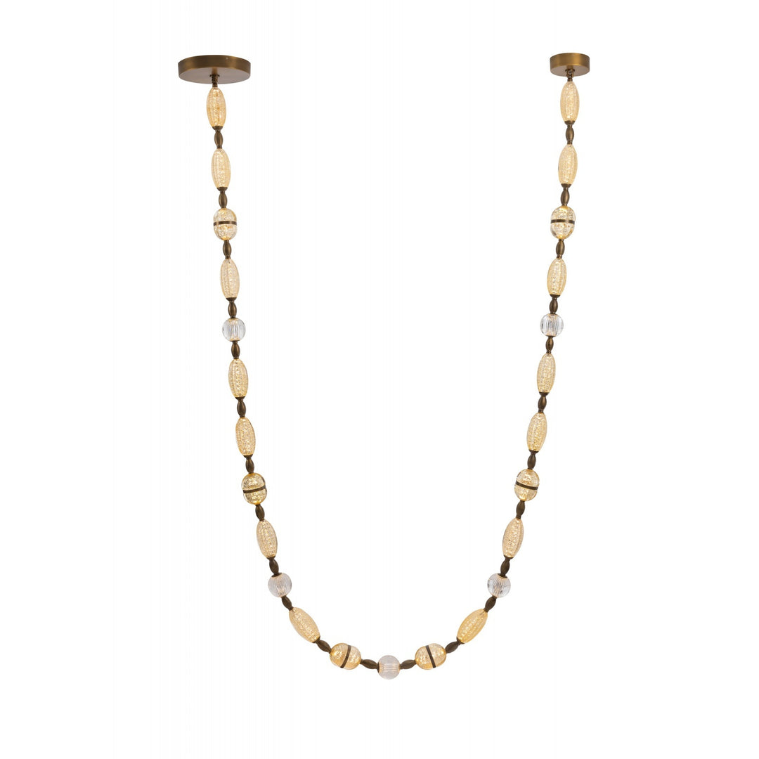 Dubai Glass Strand LED Pendant, 243"L, by Avenue Lighting