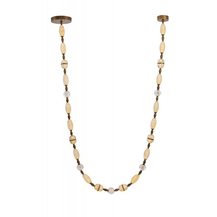 Dubai Glass Strand LED Pendant, 243"L, by Avenue Lighting