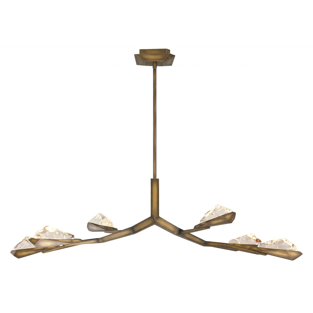 Geneva LED Chandelier, 6-Light 54"W, by Avenue Lighting
