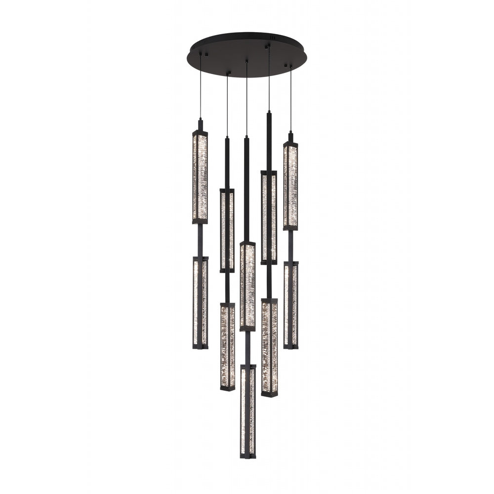 Metropole LED Chandelier, 10-Light 65.5"H, by Avenue Lighting