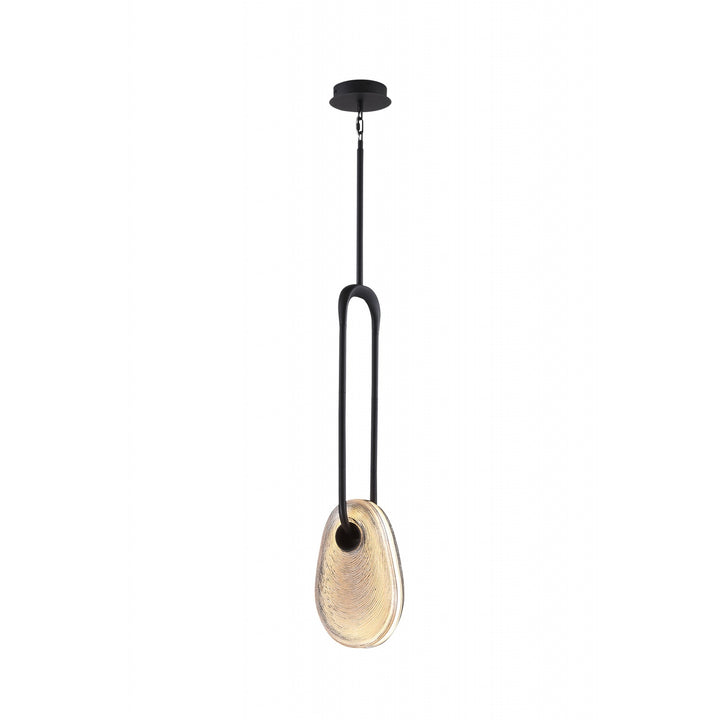 Palmea Oval Smoked Glass LED Pendant, 1-Light 12"H, by Avenue Lighting