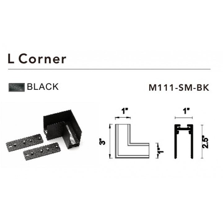Magnetix Surface Mount L Corner by Avenue Lighting - view 2