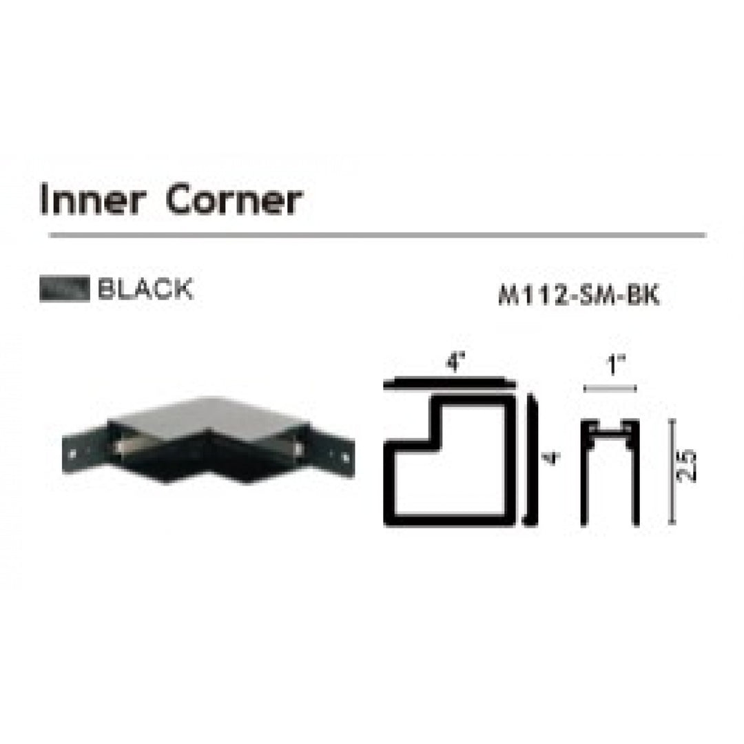 Magnetix Surface Mount Inner Corner by Avenue Lighting - view 2