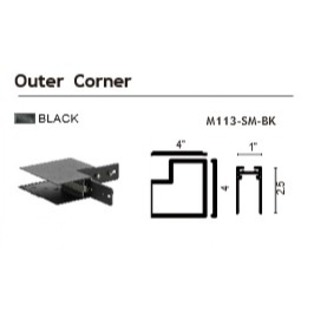 Magnetix Surface Mount Outer Corner by Avenue Lighting - view 2