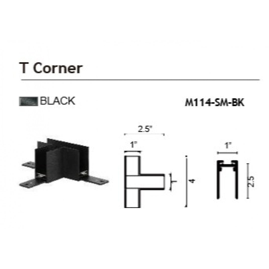 Magnetix Surface Mount T-Corner by Avenue Lighting - view 2