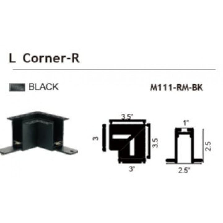 Magnetix Recess Mount L Corner by Avenue Lighting - view 2