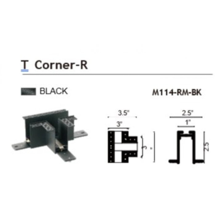 Magnetix Recess Mount T Corner by Avenue Lighting - view 2