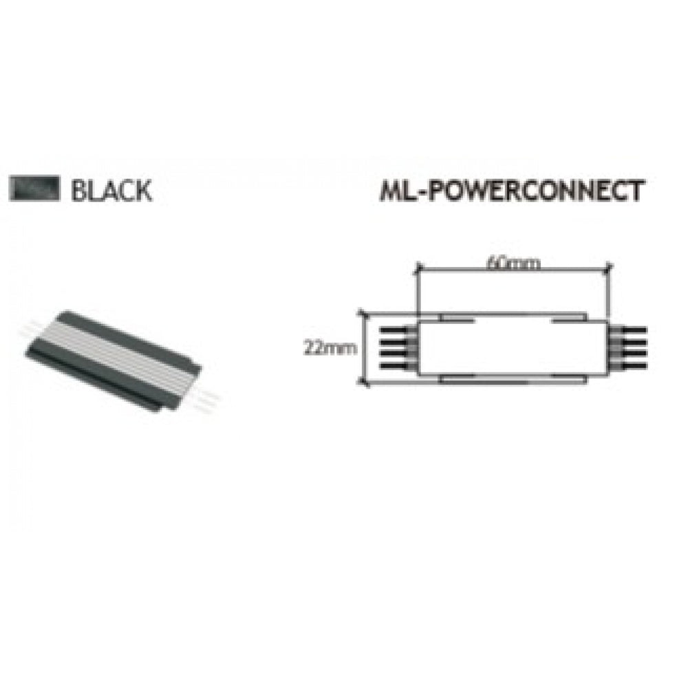 Magnetix Power Plate For 2 Straight Lines by Avenue Lighting - view 2