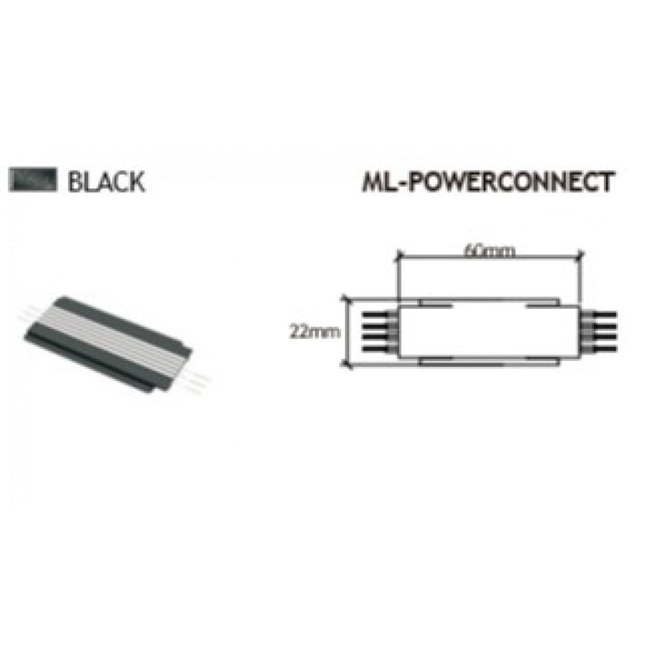 Magnetix Power Plate For 2 Straight Lines by Avenue Lighting - view 2