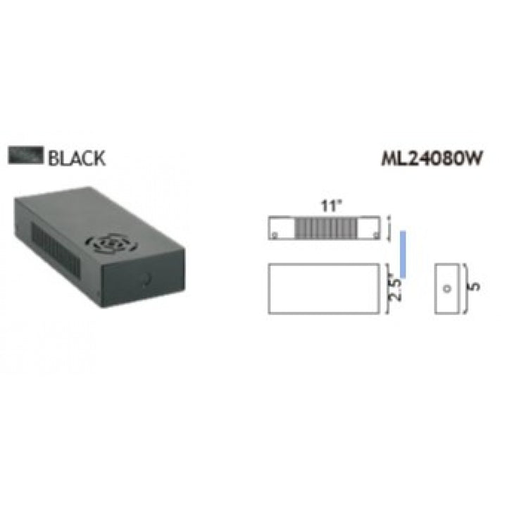 Magnetix Recess/Remote Power Supply 80-Watts Max by Avenue Lighting - view 2