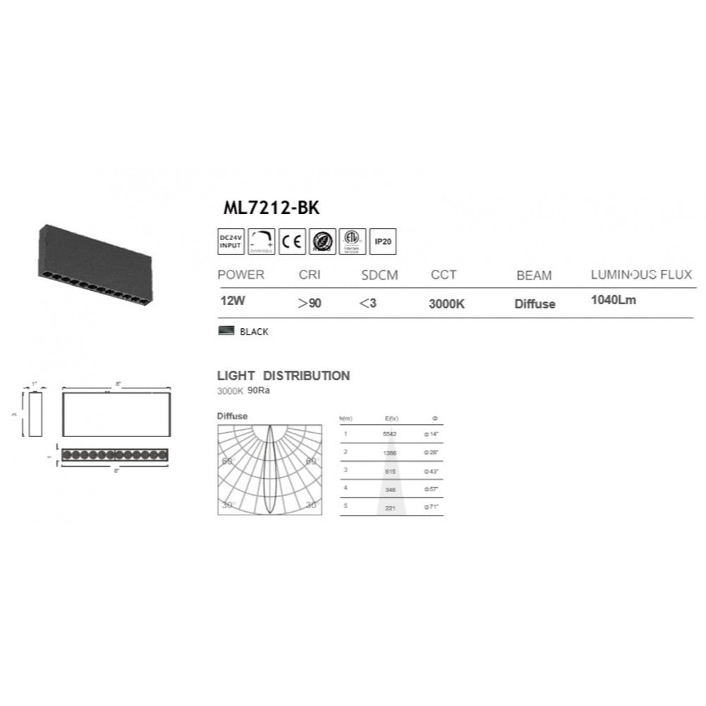 Magnetix Dotted LED Light 16-Watts by Avenue Lighting - view 2