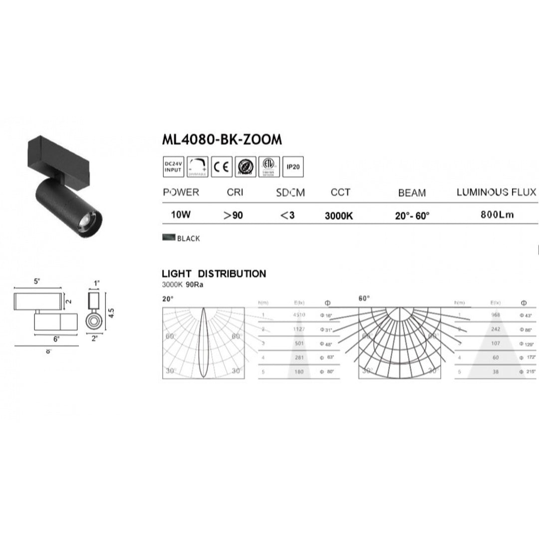 Magnetix Cylinder Spot Light by Avenue Lighting - view 3