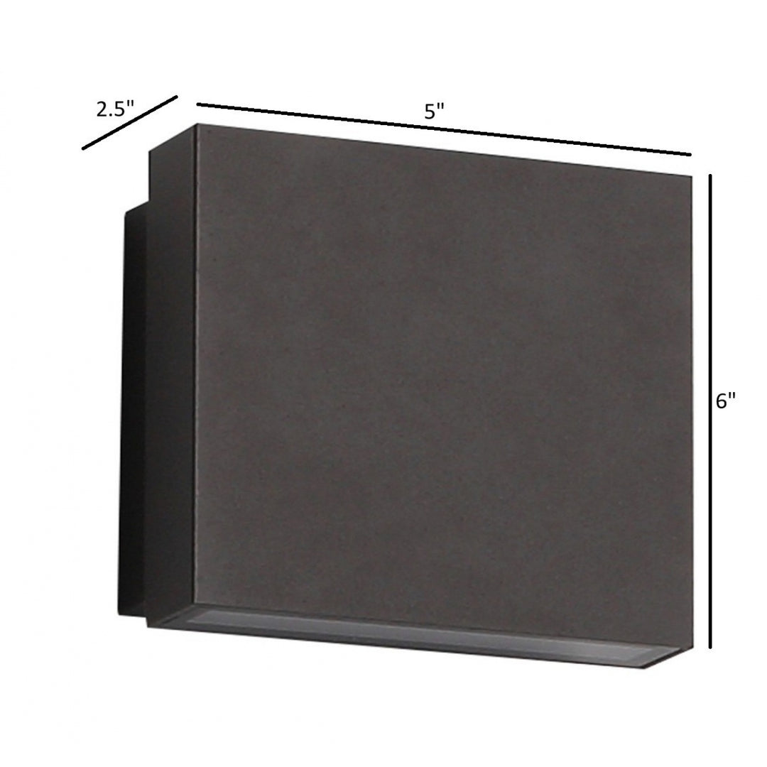 Avenue Outdoor Square Up/Down 3-CCT LED Wall Sconce by Avenue Lighting - view 3