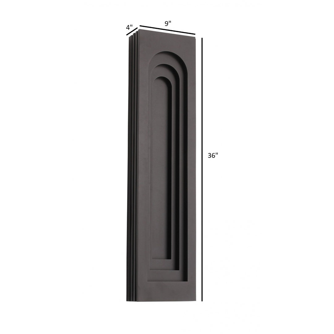 Avenue Outdoor 3-CCT LED Rectangular Curved Top Wall Sconce by Avenue Lighting - view 6