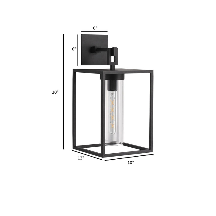 Avenue Outdoor Box Wall Sconce with Clear Glass by Avenue Lighting - view 4
