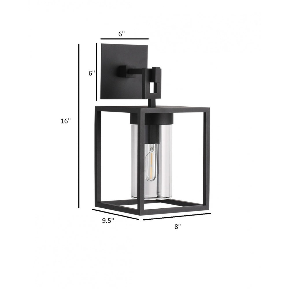 Avenue Outdoor Box Wall Sconce with Clear Glass by Avenue Lighting - view 2