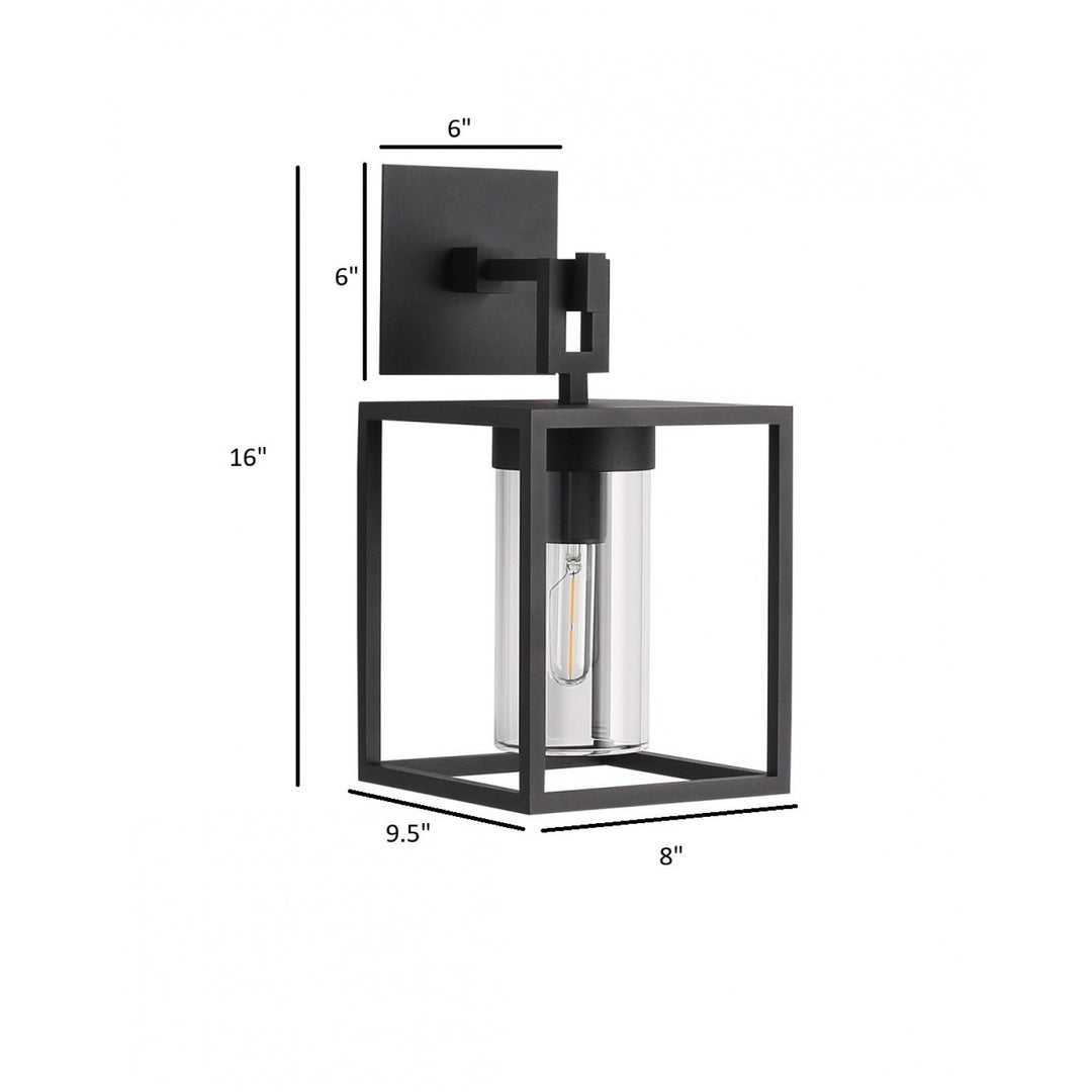 Avenue Outdoor Box Wall Sconce with Clear Glass by Avenue Lighting - view 2