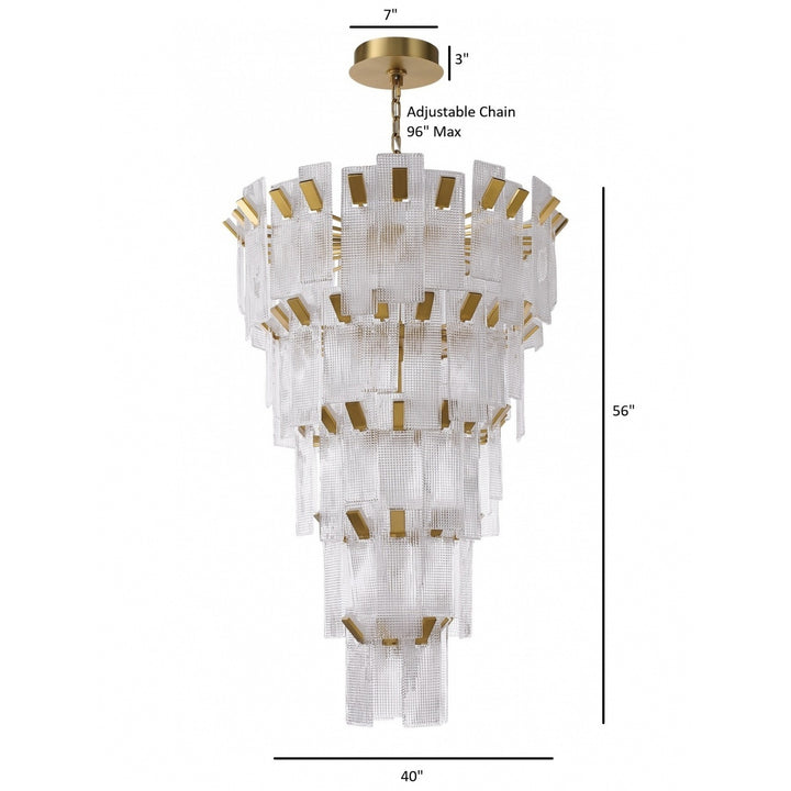 Belmont 5-Tier Chandelier by Avenue Lighting - view 2