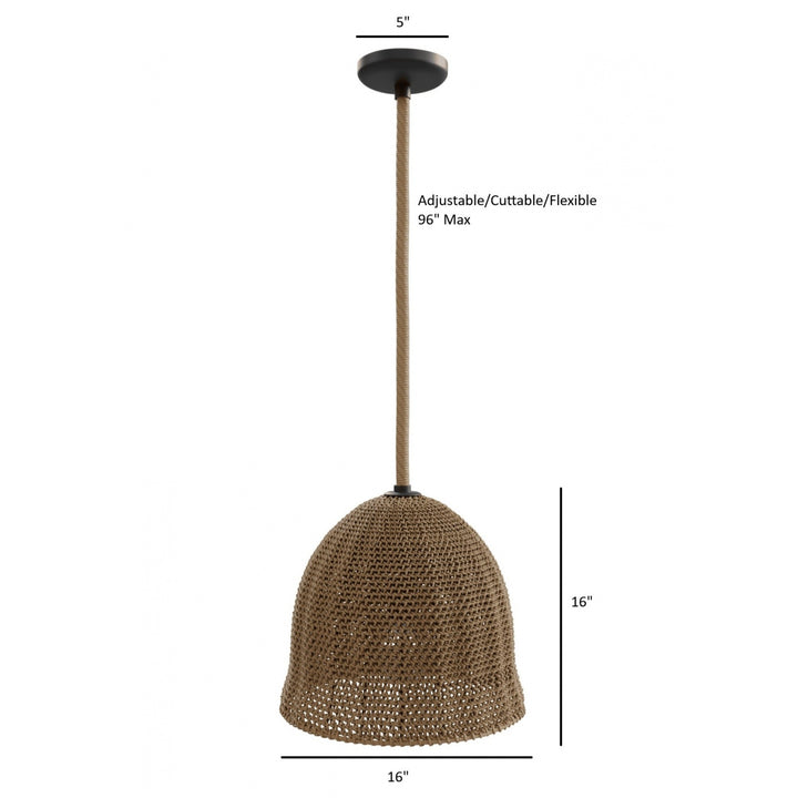 Malibu Bell-Shaped Pendant by Avenue Lighting - view 4