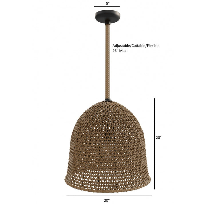 Malibu Bell-Shaped Pendant by Avenue Lighting - view 8