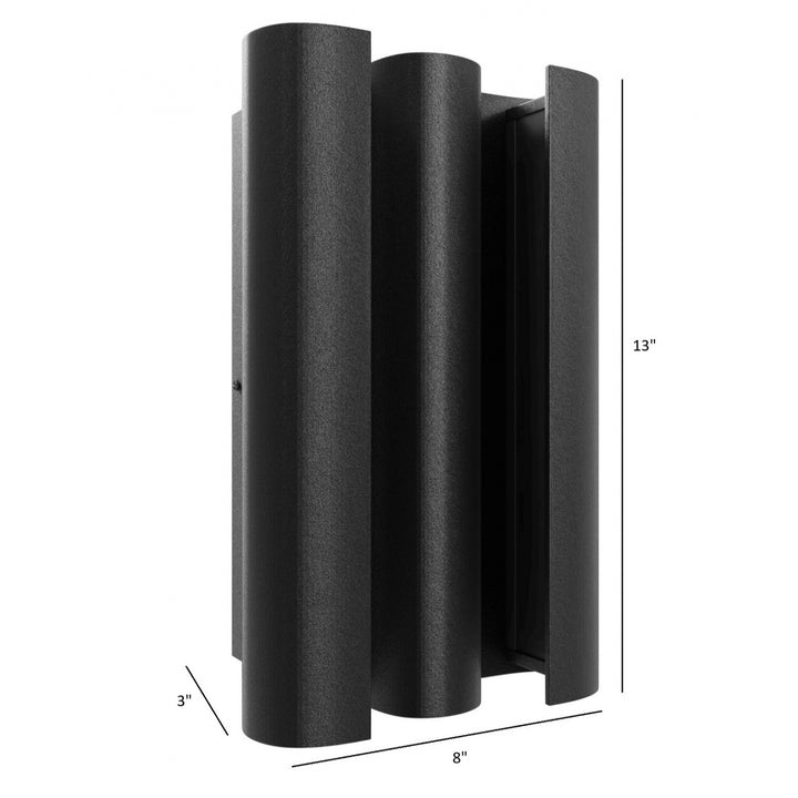 Avenue Outdoor Ripple Frame LED Wall Sconce by Avenue Lighting - view 4