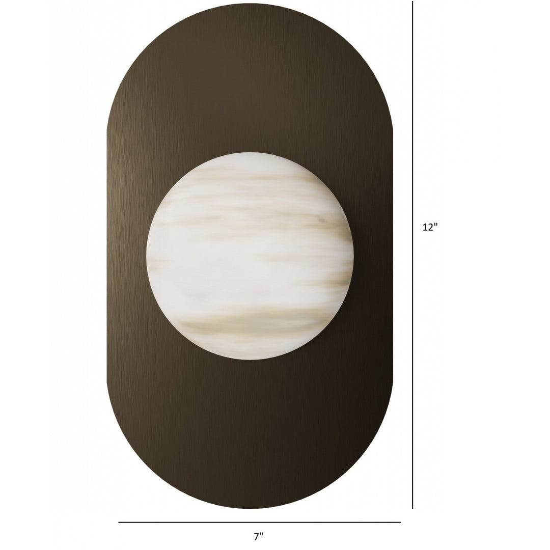 Sedona Alabaster 3-CCT LED Wall Sconce by Avenue Lighting - view 4